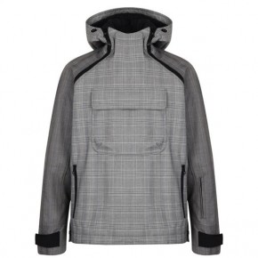 LANVIN CHECKED PULL OVER JACKET