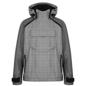 LANVIN CHECKED PULL OVER JACKET