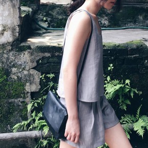 Metal Silk Vest and Shorts