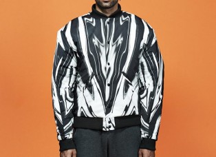 Print Pattern Baseball Jacket