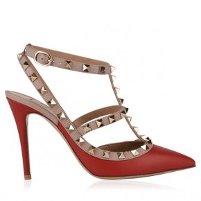 VALENTINO Rockstud 100 Ankle Strap Heels