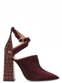 Pollini crocodile effect platform sandals