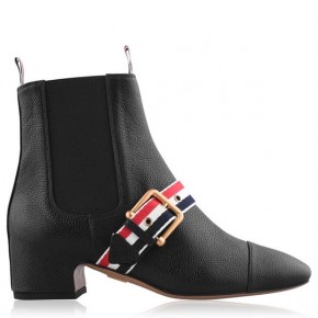 THOM BROWNE STRAP HEEL BOOTS