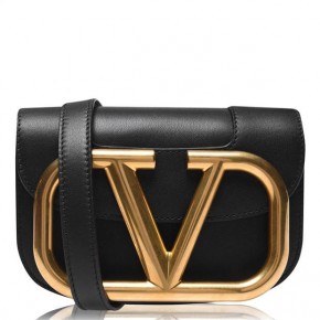 VALENTINO SMALL SUPERVEE CALFSKIN CROSSBODY BAG