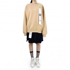 Y3NOLOGY Unisex Oversized Sweatshirt In Beige