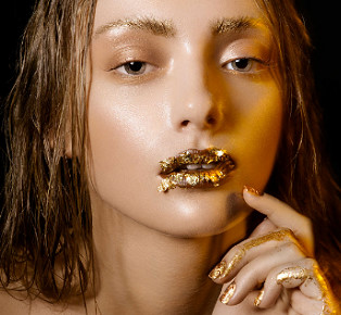 Touch of Gold The Beauty Editorial by Taisia Afanasieva