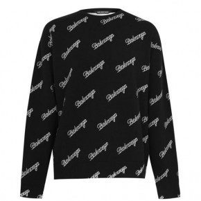 BALENCIAGA ALL OVER SCRIPT JUMPER