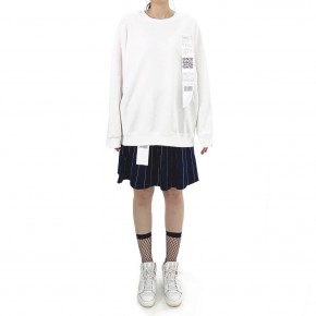 Y3NOLOGY Unisex Oversized Sweatshirt In White