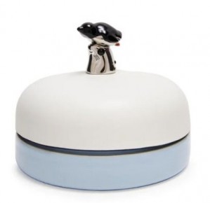 LOEWE x Suna Fujita Penguin box in calfskin and ceramic