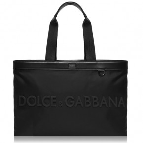 DOLCE AND GABBANA LOGO HOLDALL BAG