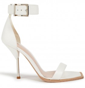 ALEXANDER MCQUEEN White Leather sandals