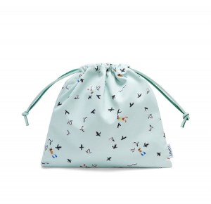 LOEWE x Suna Fujita Penguin small drawstring pouch in canvas