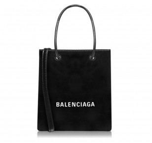 Balenciaga Shopping Xxs North South Tote Bag in Black