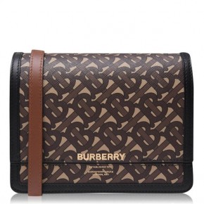 Burberry TB pattern Grace leather shoulder bag