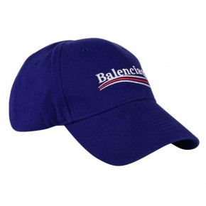 BALENCIAGA NAVY LOGO CAP