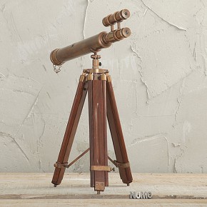 Copper telescope stand home decor