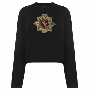 DOLCE AND GABBANA HEART LOGO SWEATSHIRT