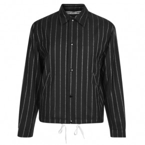 ALEXANDER WANG BRANDED STRIPE OVERSHIRT