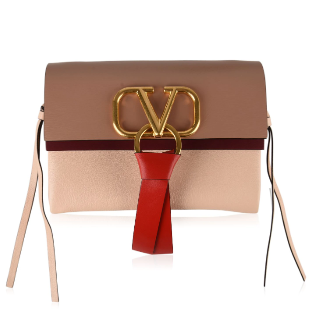 Valentino Garavani VRING small buffalo leather crossbody bag