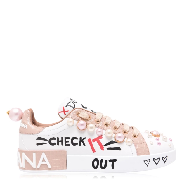 DOLCE AND GABBANA DG PORTO PEARL Sneakers I MAGAZINE Inc