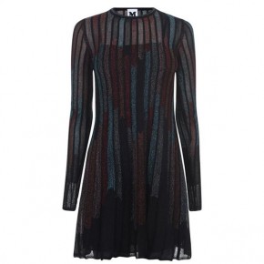 M MISSONI Long Sleeve Striped Dress