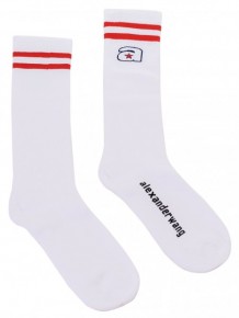 Alexander Wang logo socks
