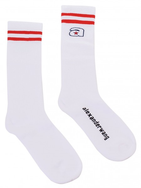 Alexander Wang logo socks - I-MAGAZINE Inc