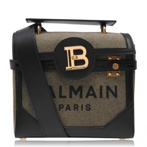 BALMAIN BBUZZ 23 CANVAS BAG military