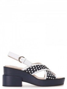 Jil Sander Navy Platform Sandals