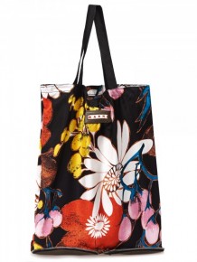 Marni black printed tote bag