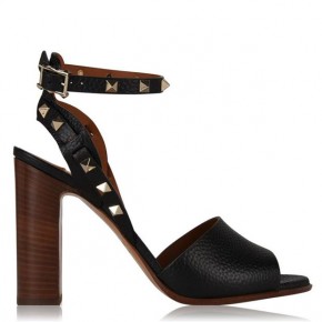 VALENTINO ROCKSTUD BLOCK HEEL SANDALS