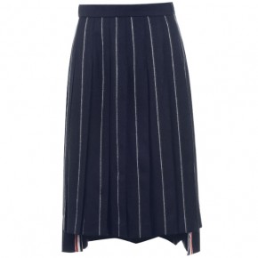 THOM BROWNE PIN STRIPE SKATER SKIRT