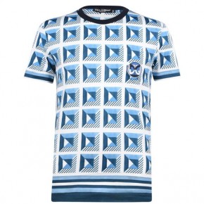 DOLCE AND GABBANA PRINT T SHIRT SKY BLUE