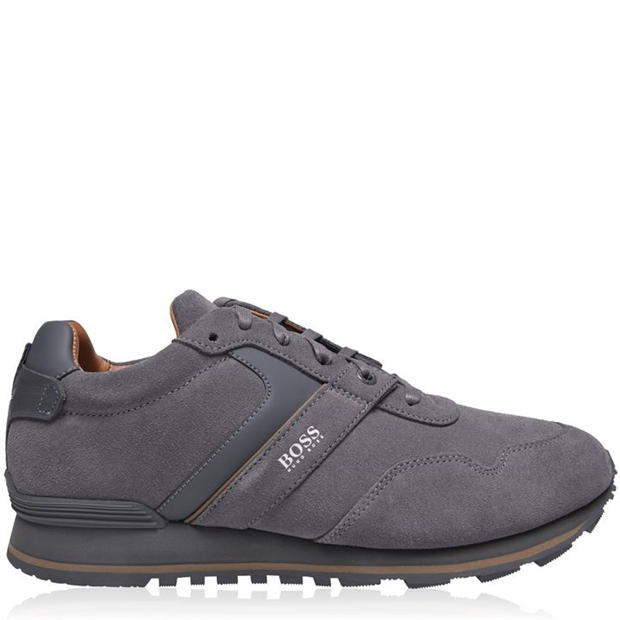 Boss PARKOUR SUEDE RUN TRAINERS I MAGAZINE.TV