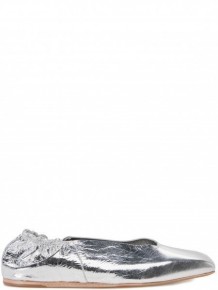 Rick Owens Silver ballet flats