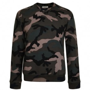 VALENTINO CAMOUFLAGE PRINT SWEATSHIRT ARMY