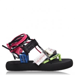 OFF WHITE OFF Lager Strap Flat Sandals