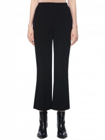 T by Alexander Wang  black cropped flared trousers