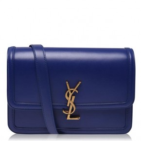 SAINT LAURENT MONOGRAM SOLFERINO MEDIUM BAG Navy