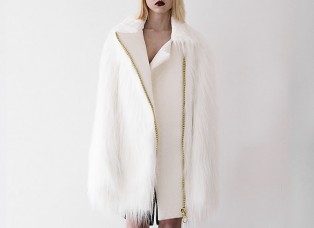 White Faux Fur Jacket