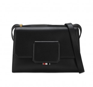 Thom Browne Black leather Box shoulder bag