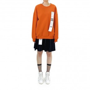 Y3NOLOGY Unisex Oversized Sweatshirt In Orange